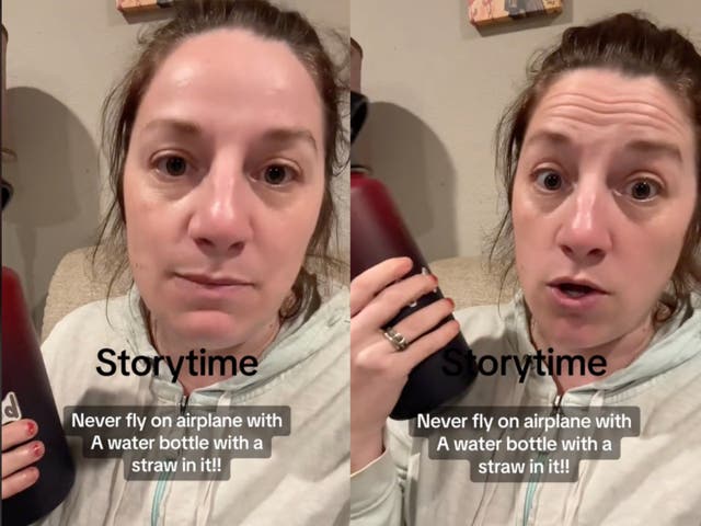 <p>Woman warns travellers about bringing water bottles with straws on planes</p>