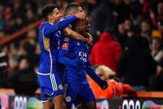 Championship leaders Leicester stun Bournemouth to reach FA Cup quarter-finals