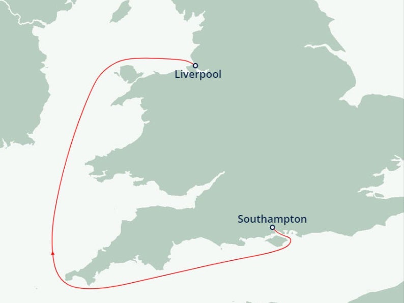 Dream trip? Passengers whose cruise from Southampton to Newcastle was cancelled have been offered an alternative sailing to Liverpool
