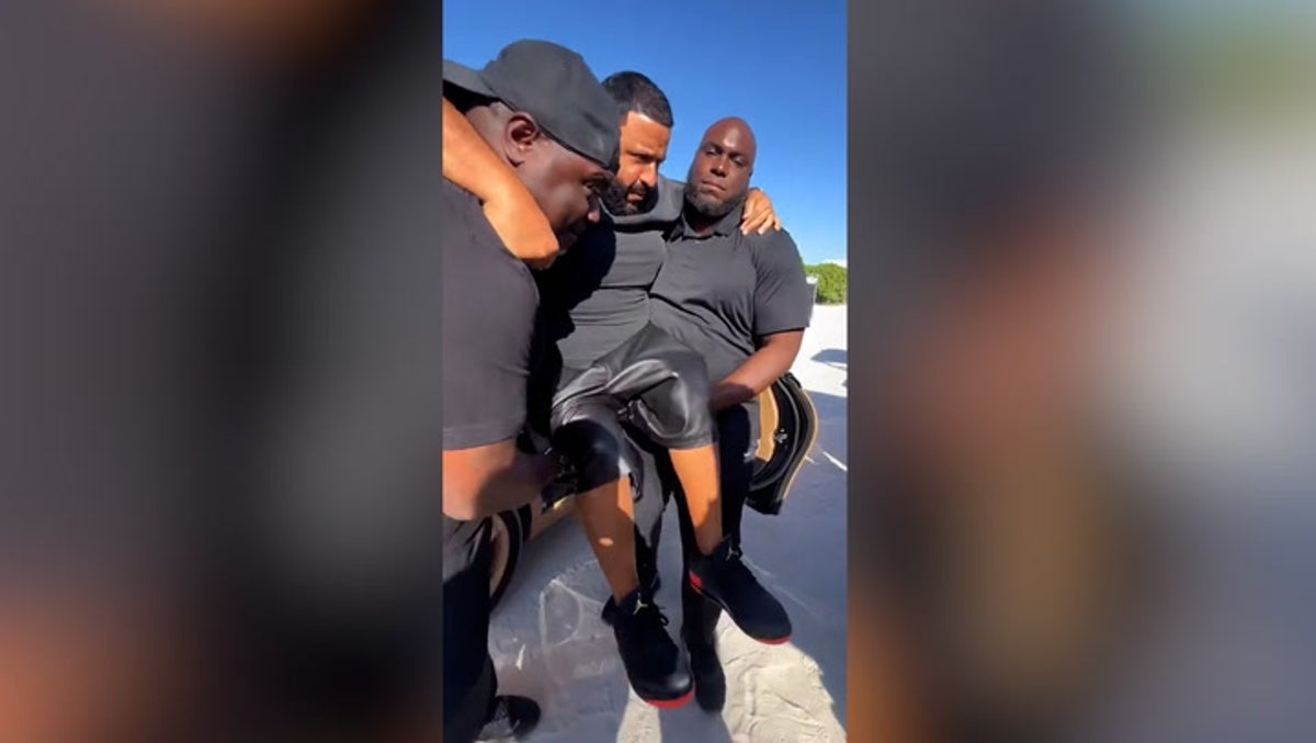 DJ Khaled insists on being carried from car to stage to keep Jordans clean