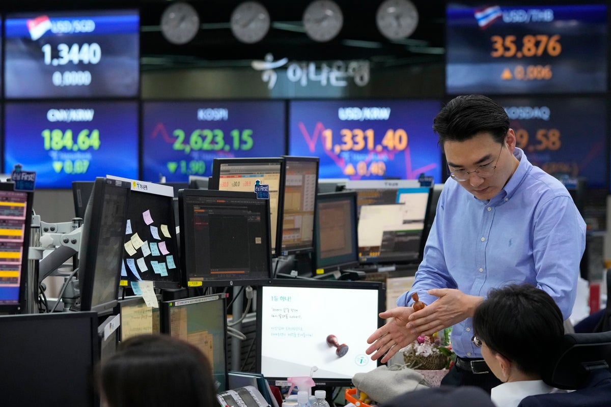Stock market today: Asian stocks lower after Wall Street holds steady near record highs