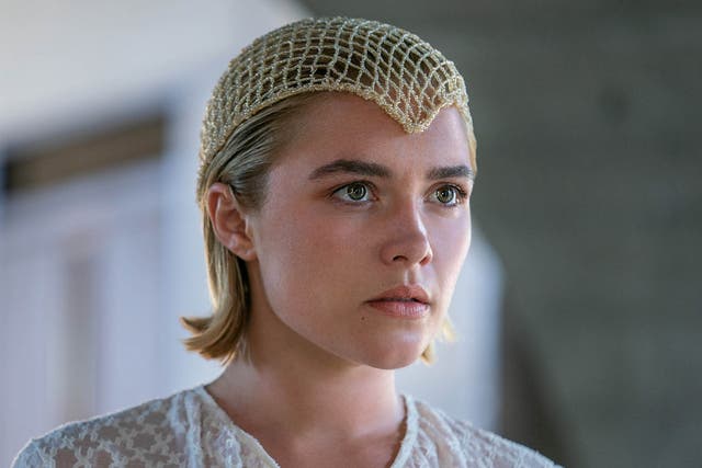 <p>One of Florence Pugh’s few short moments of limelight in ‘Dune: Part Two'</p>