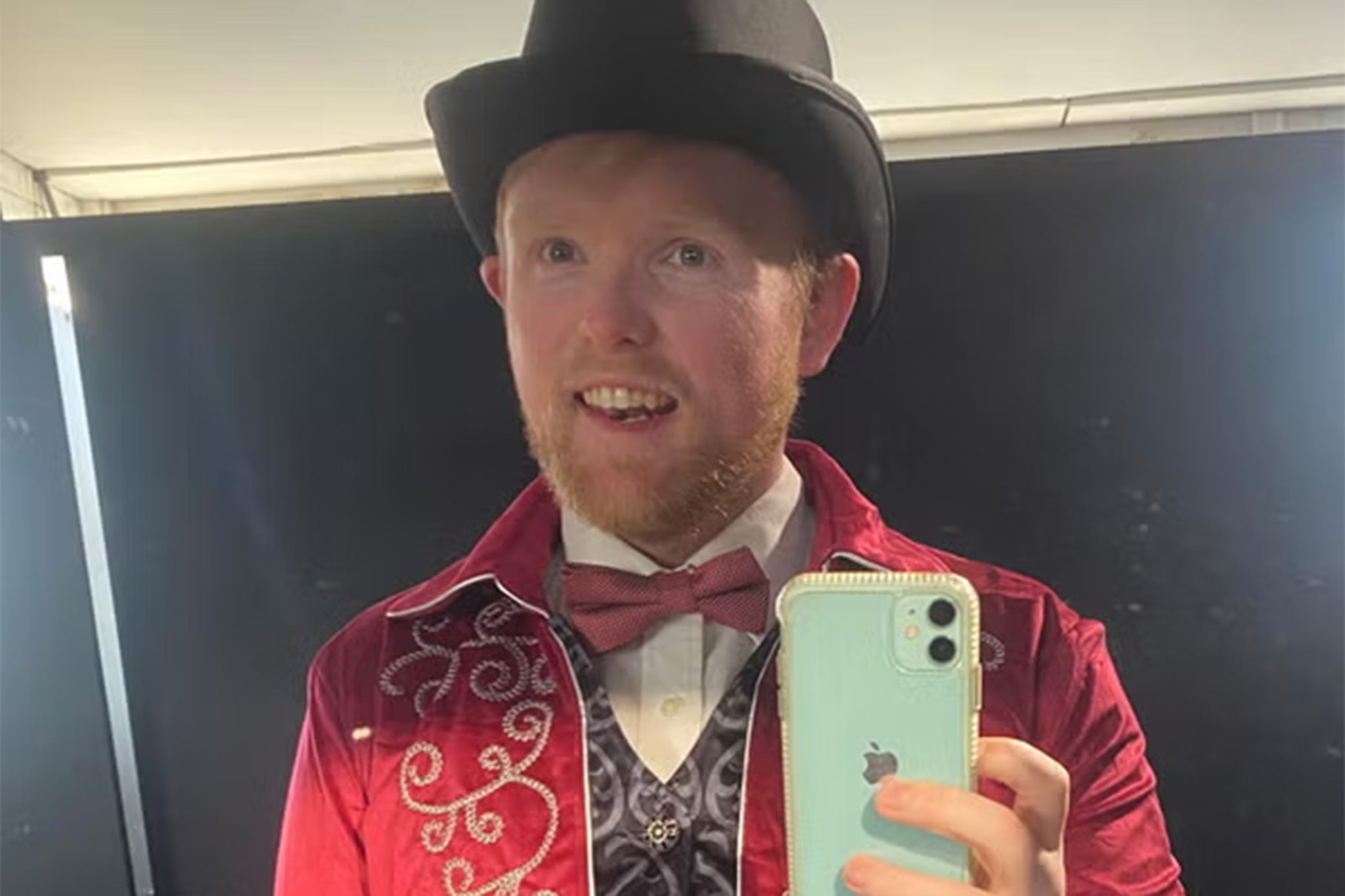 Wonka-esque impersonator Paul Connell said people were shouting as they arrived to find the event wasn’t how it was advertised