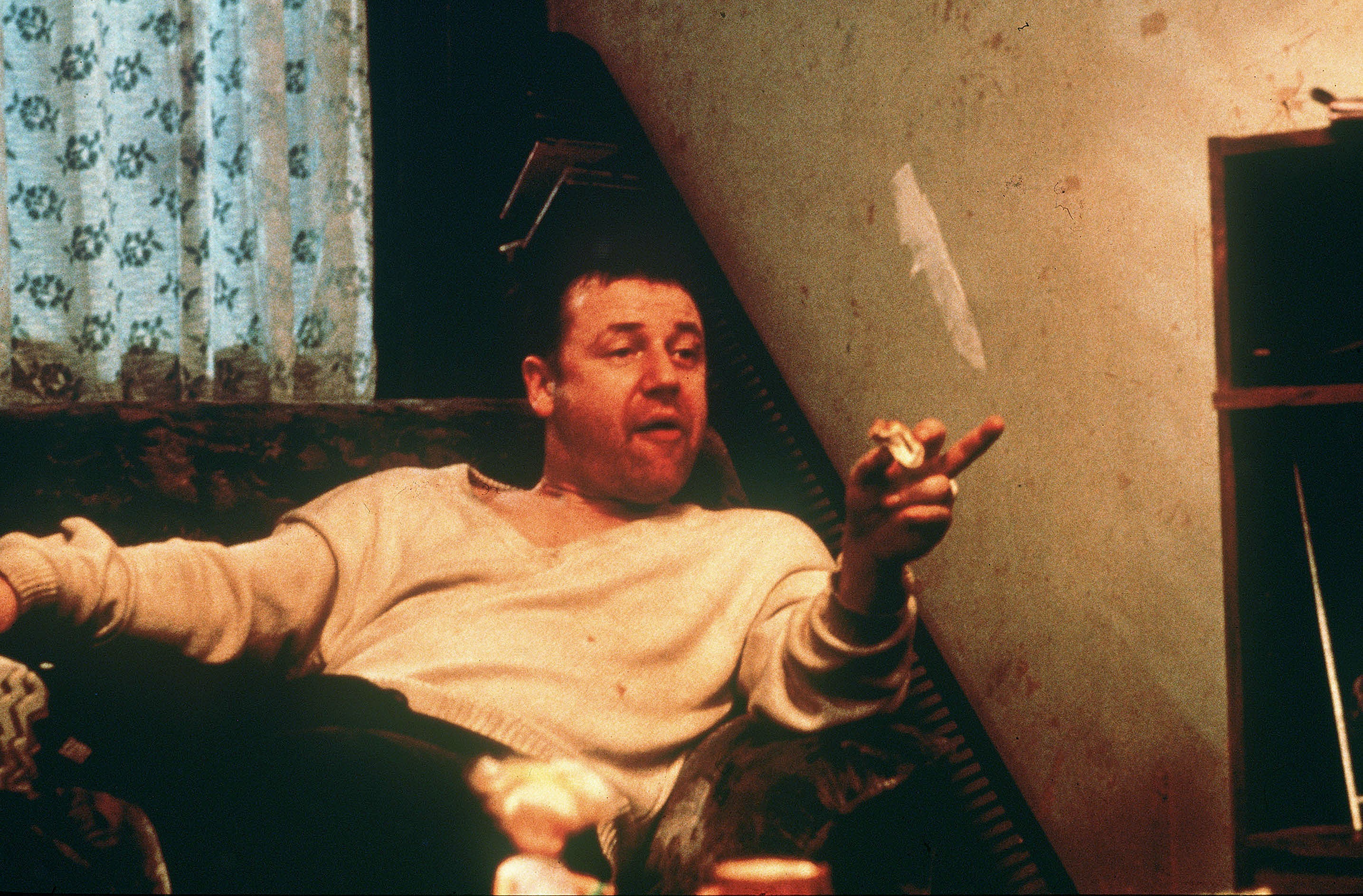 Making his point: Ray Winstone in ‘Nil by Mouth’