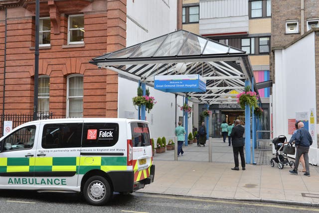 A general view of Great Ormond Street Hospital in London (John Stillwell/PA)