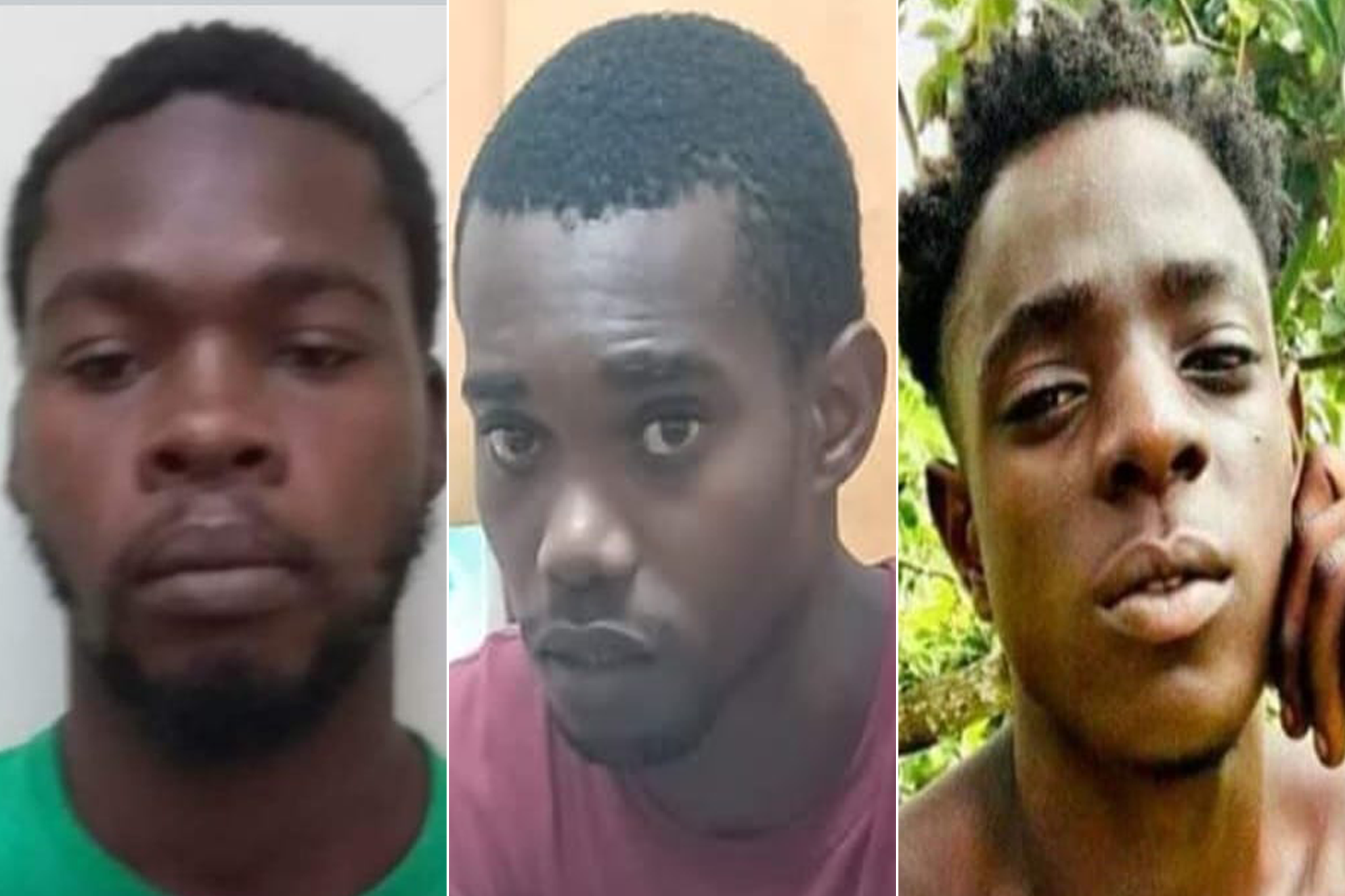 Grenada prisoner split Ron Mitchell, Trevon Robertson, and Atiba Stanislaus