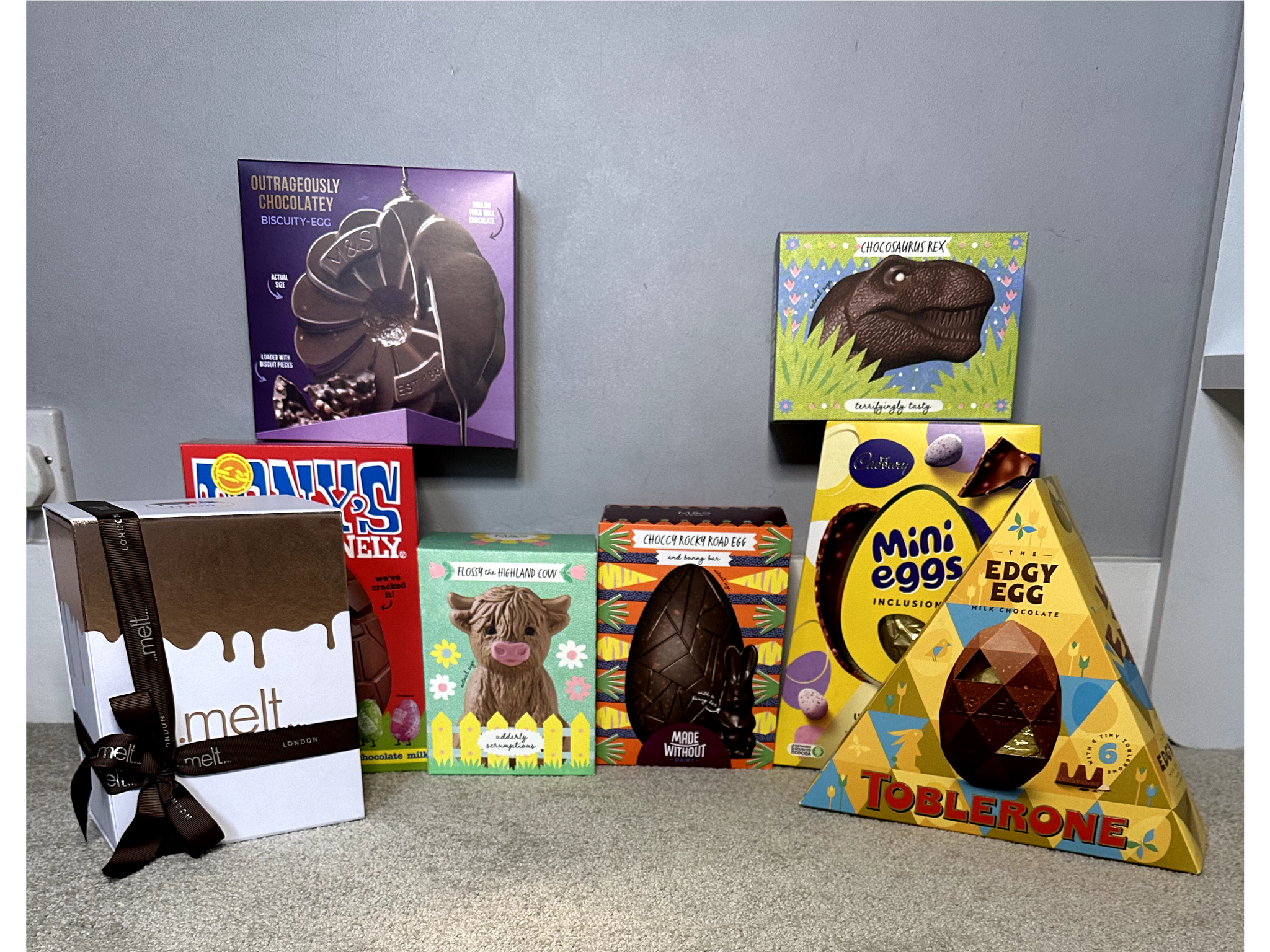 A selection of the Easter Eggs we taste tested