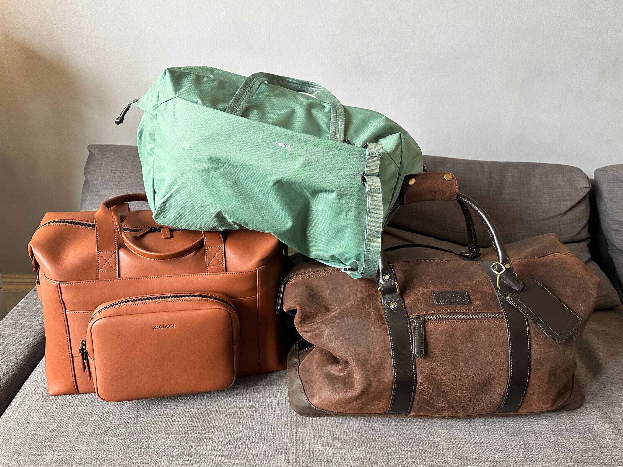A selection of weekend bags that we tested