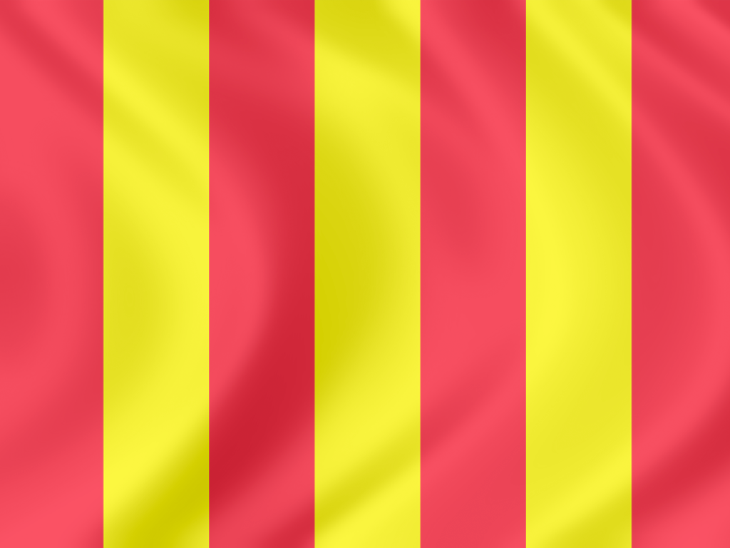 Formula 1 Flag: Red and Yellow