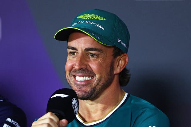<p>Fernando Alonso has signed a new multi-year deal to stay with Aston Martin </p>
