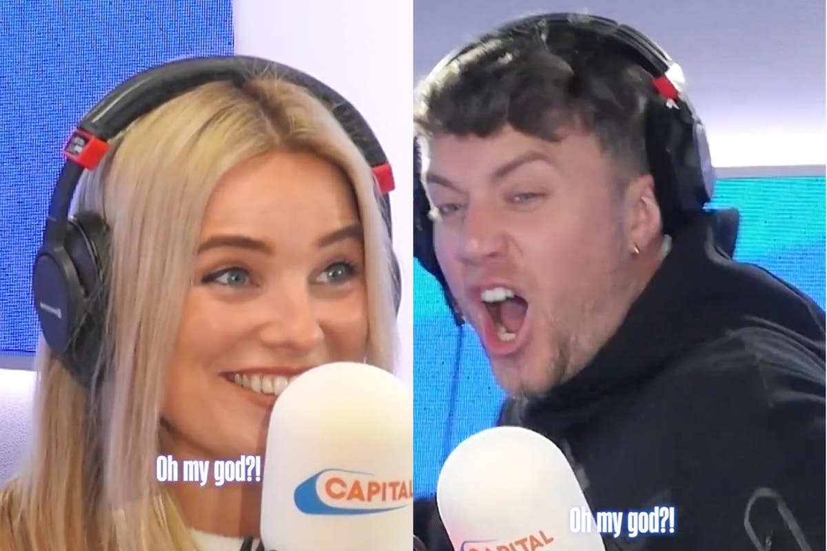 Roman Kemp and Chris Stark in disbelief as Sian Welby announces surprise news live on air