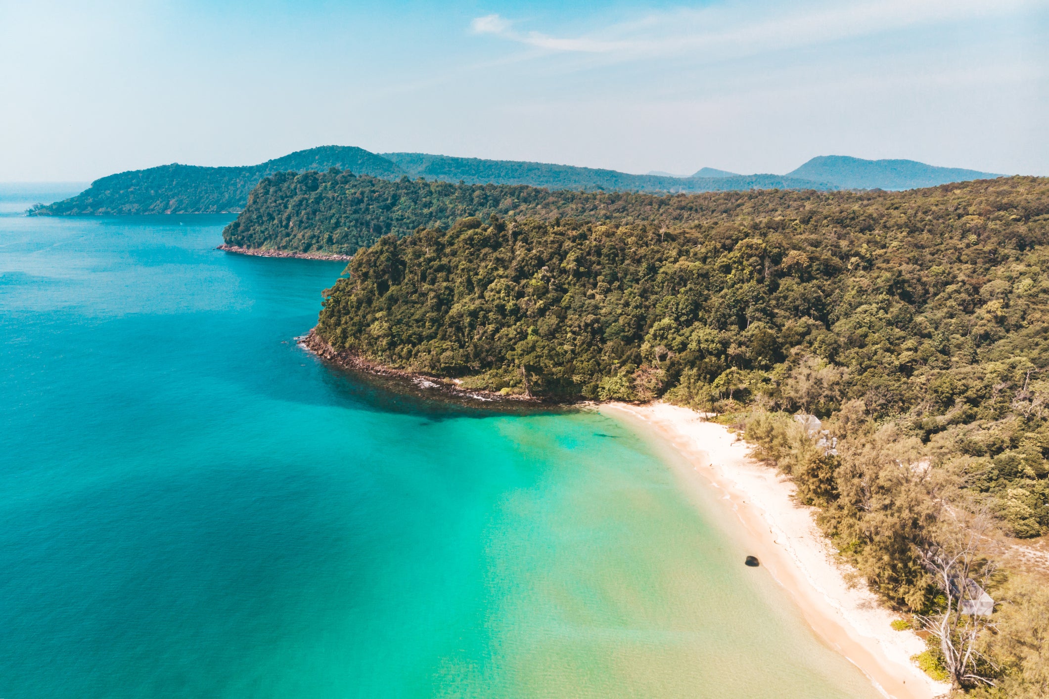 The picturesque island of Koh Rong in Cambodia