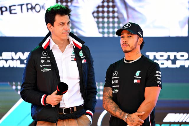 <p>Toto Wolff will see Lewis Hamilton leave Mercedes at the end of the 2024 season </p>