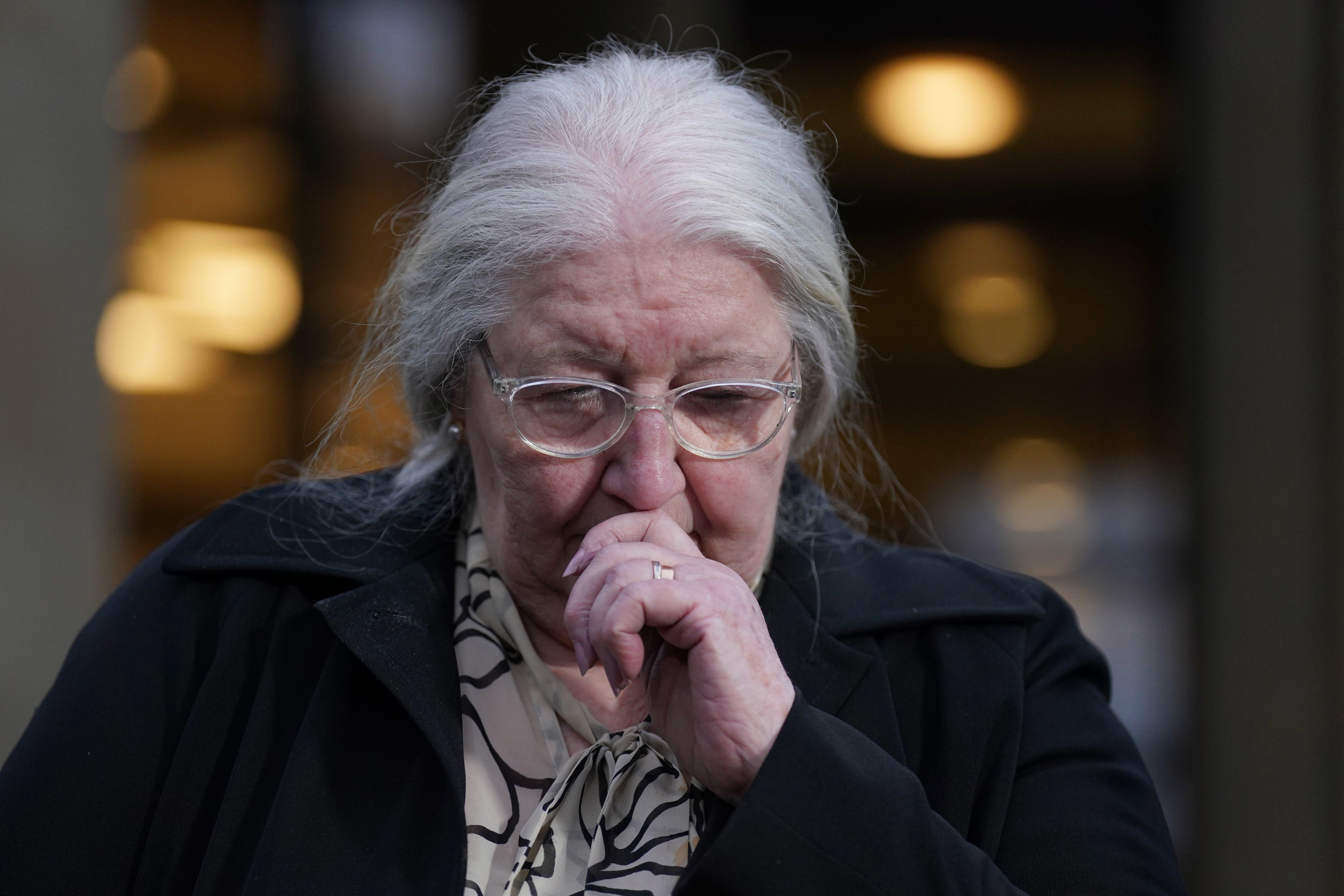 Emma Caldwell’s mother Margaret said police ‘have blood on their hands’ (Andrew Milligan/PA)