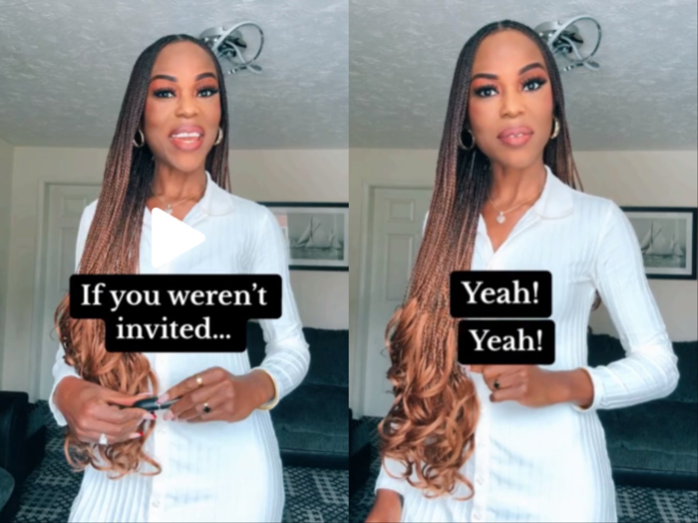 <p>Esther shared what she thinks it means if you were invited to an event at the last minute</p>