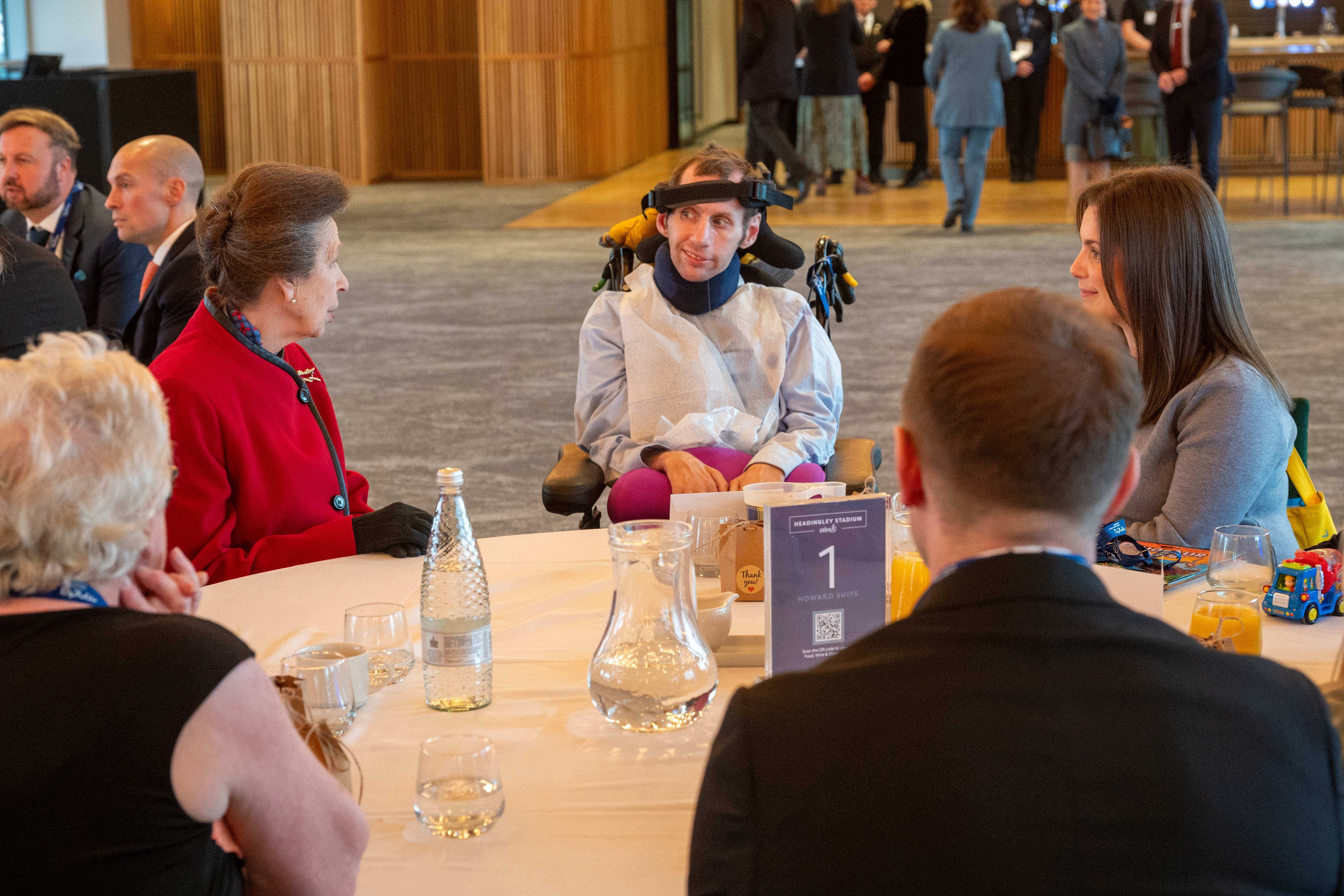 The Princess Royal met Rob Burrows (MND Association/PA)