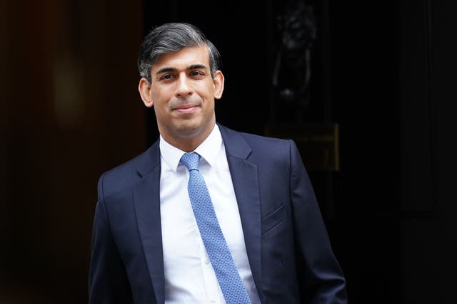 Prime Minister Rishi Sunak warns the UK is descending into ‘mob rule’ (James Manning/PA)