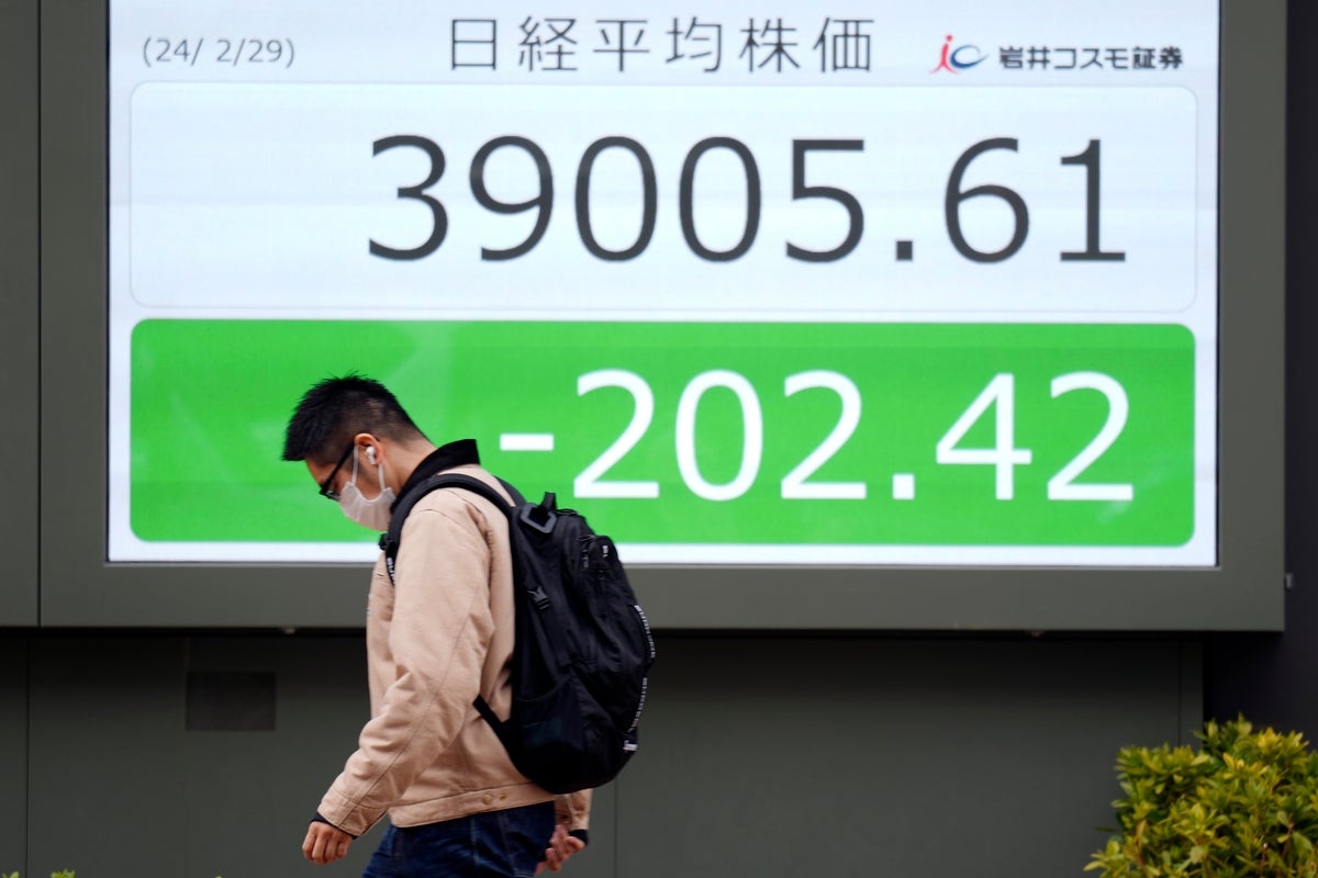 Stock market today: Asian shares are mixed after Wall Street slips lower and bitcoin bounces higher