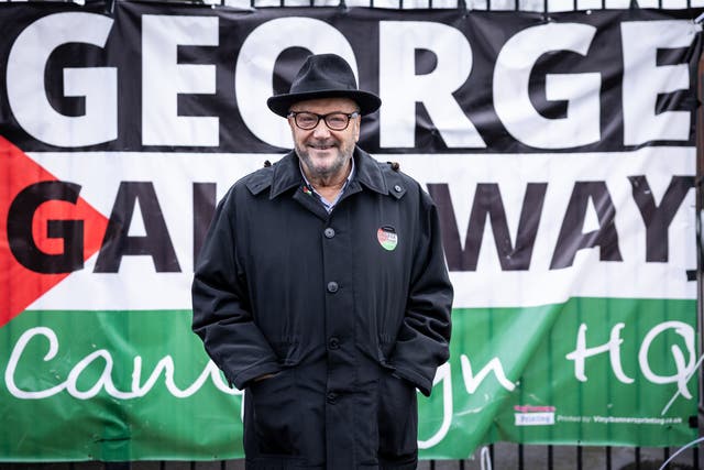 <p>George Galloway has been elected MP for Rochdale </p>