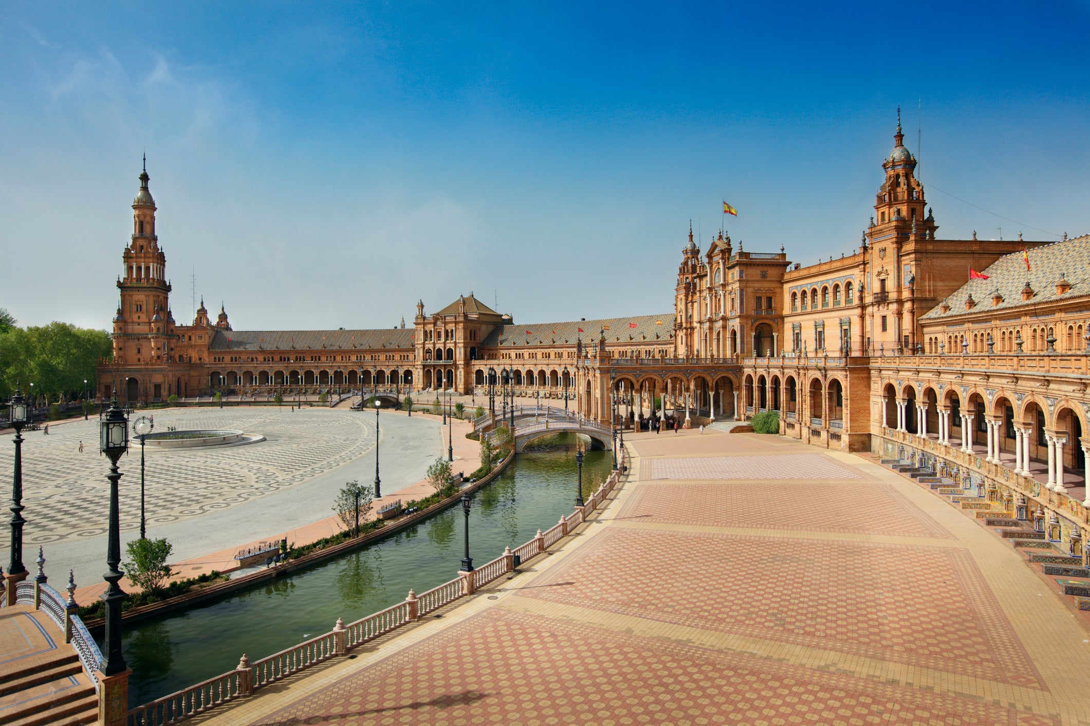 Plaza de Espana in Seville is a must-see on a tour of Andalucia