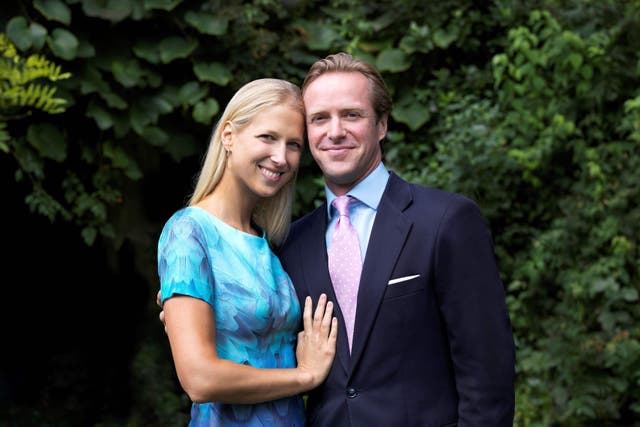 <p>Lady Gabriella Kingston and husband Thomas (Alexandra Diez de Rivera/Buckingham Palace/PA)</p>