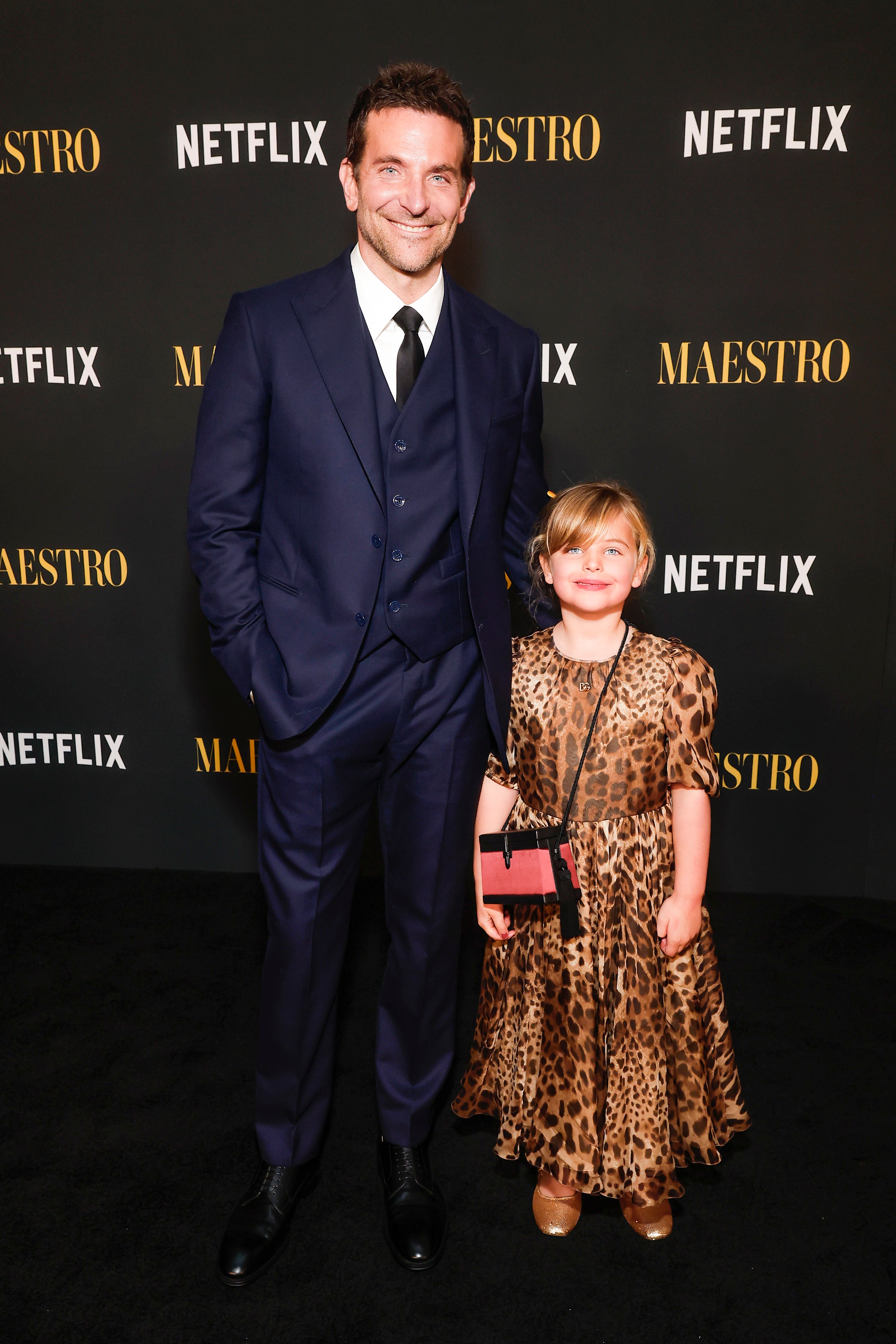 Bradley Cooper and Lea De Seine Shayk Cooper at a special screening of ‘Maestro’