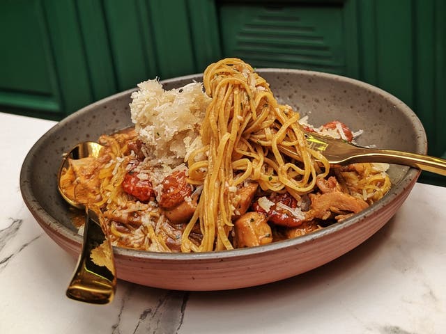 <p>Rabbit pasta is a take on stewed rabbit, Malta’s national dish </p>