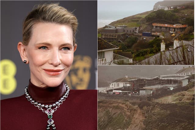 <p>Cate Blanchett has upset locals with building works on her Cornwall home</p>
