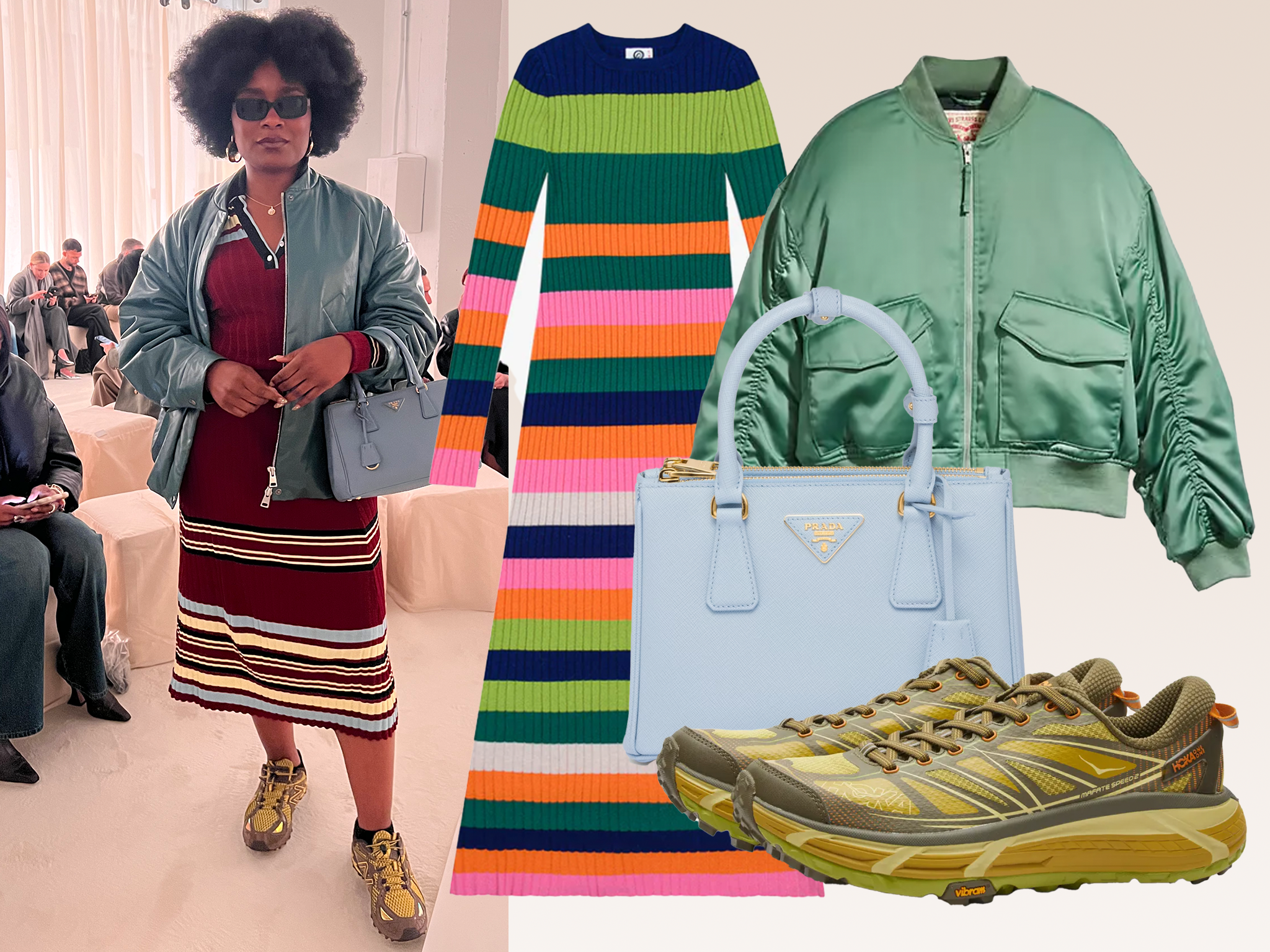 Toni Blaze contrasts colours for a chic-yet-comfy look
