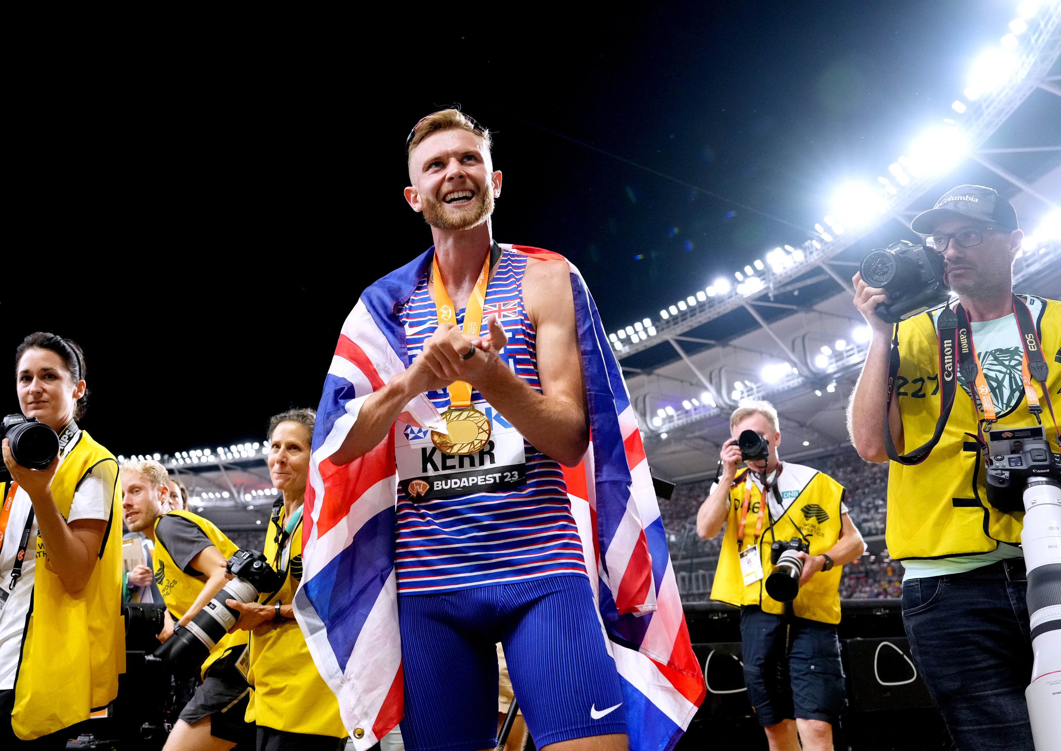 Kerr is the 1500m world champion after winning gold last year