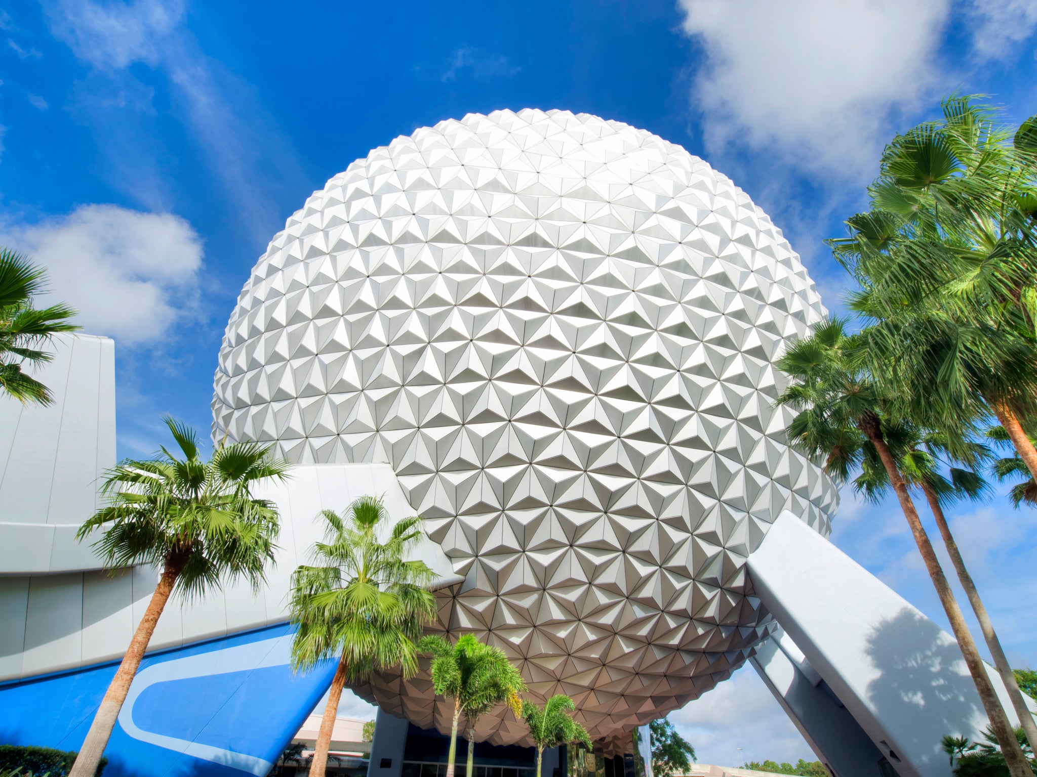 Epcot’s 18-story-tall geodesic sphere is home to a ride
