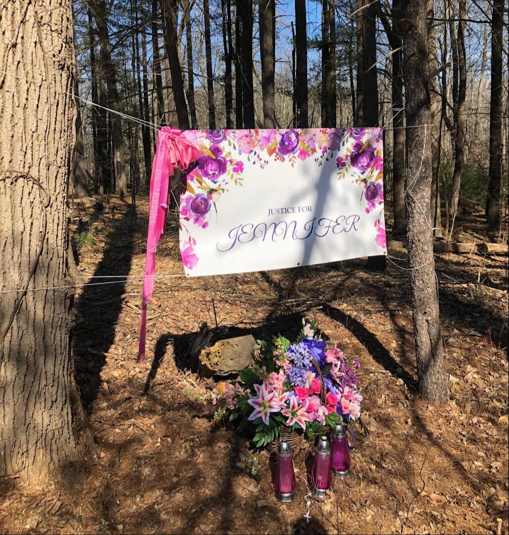The memorial was set up in February 2020 in West Hartford