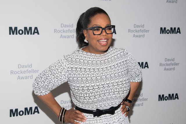 <p>In this 6 March 2018 file photo, Oprah Winfrey attends The Museum of Modern Art's David Rockefeller Award Luncheon honoring her at the Ziegfeld Ballroom in New York</p>