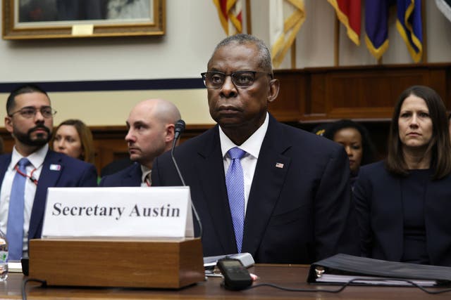 <p>Defense Secretary Lloyd Austin appears before the House Armed Services Committee on Thursday</p>