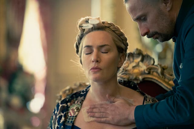 <p>Kate Winslet in a scene from new HBO show ‘The Regime’ </p>