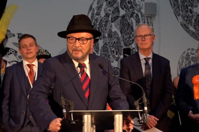 <p>Watch moment George Galloway wins Rochdale by-election.</p>