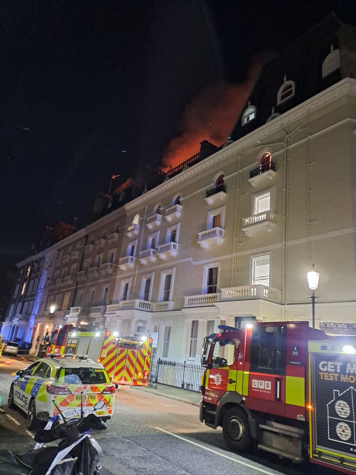 Eleven people were taken to hospital with more than 130 people evacuated from thebuilding