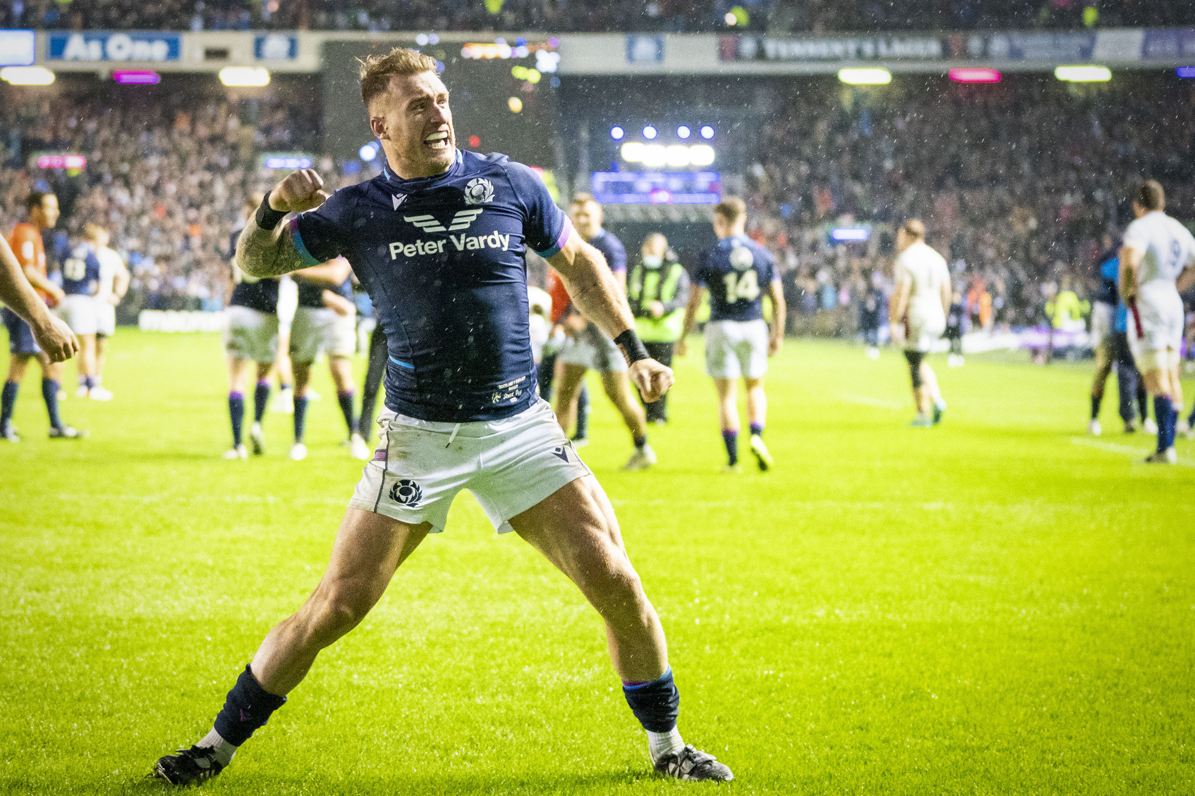 Stuart Hogg was arrested and charged in connection with an incident in Hawick