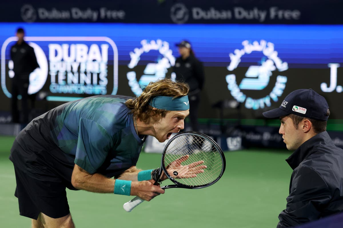 Andrey Rublev promises to ‘be better’ after appealing Dubai disqualification