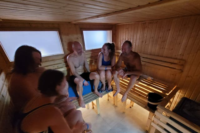<p>Community spirit: Folkestone Sea Sauna has created a space for people to connect</p>