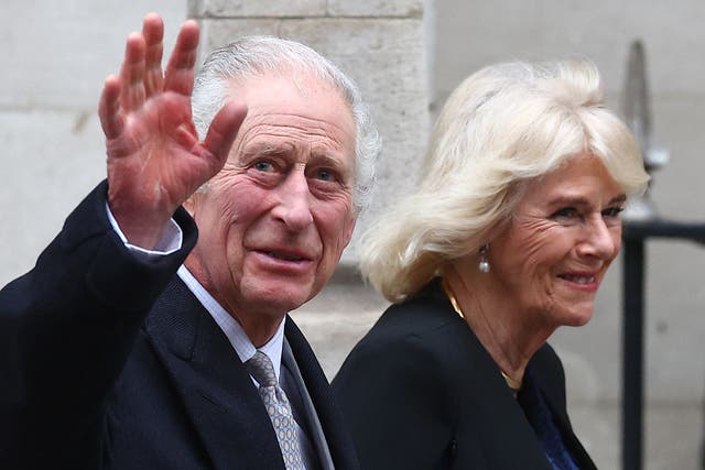 <p>King Charles, pictured with Queen Camilla in January, recently – if controversially – appointed a pro-homeopathy doctor to lead the royal household’s medical team</p>