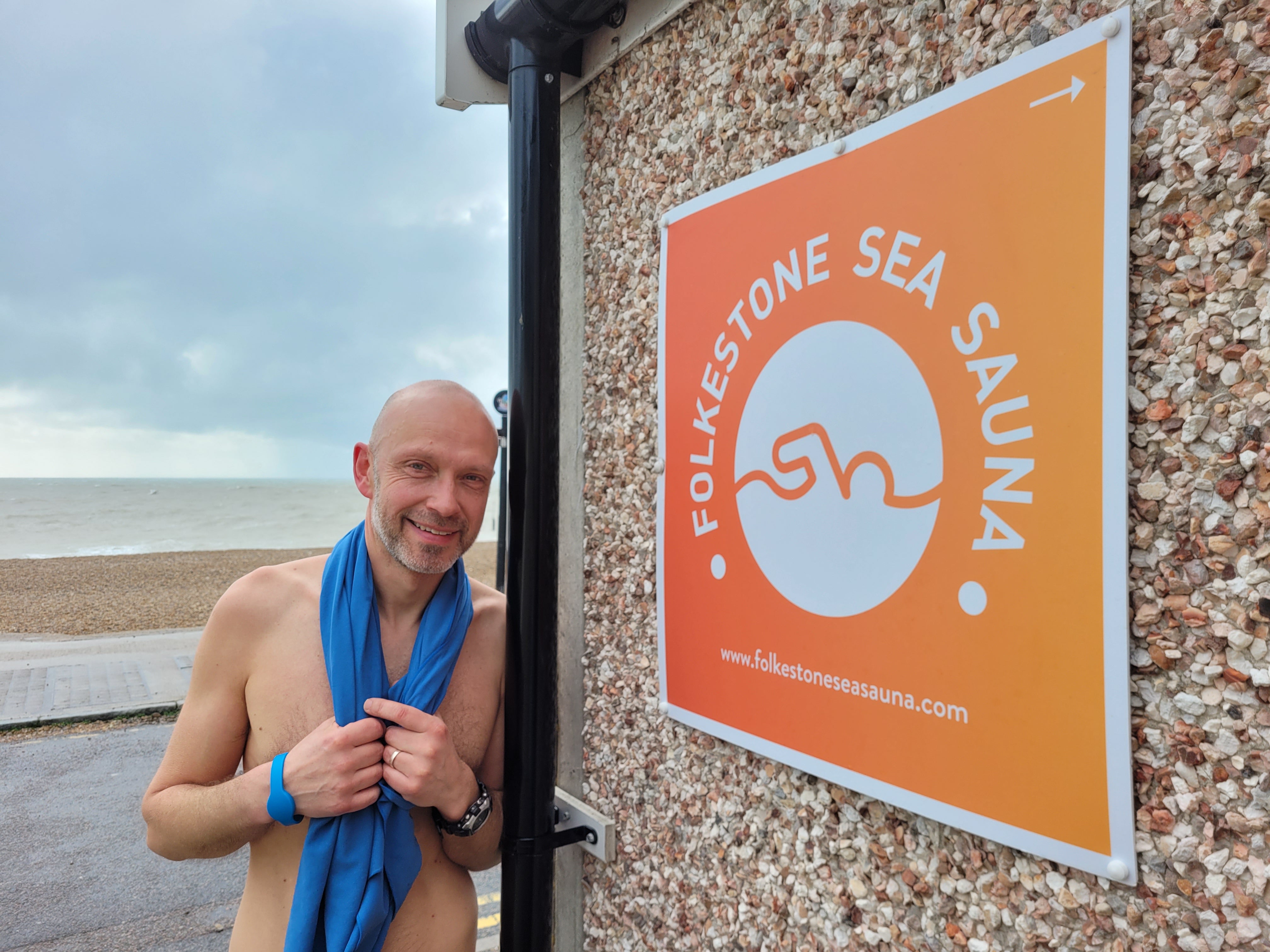 Peter Blach is the brains and driving force behind Folkestone Sea Sauna