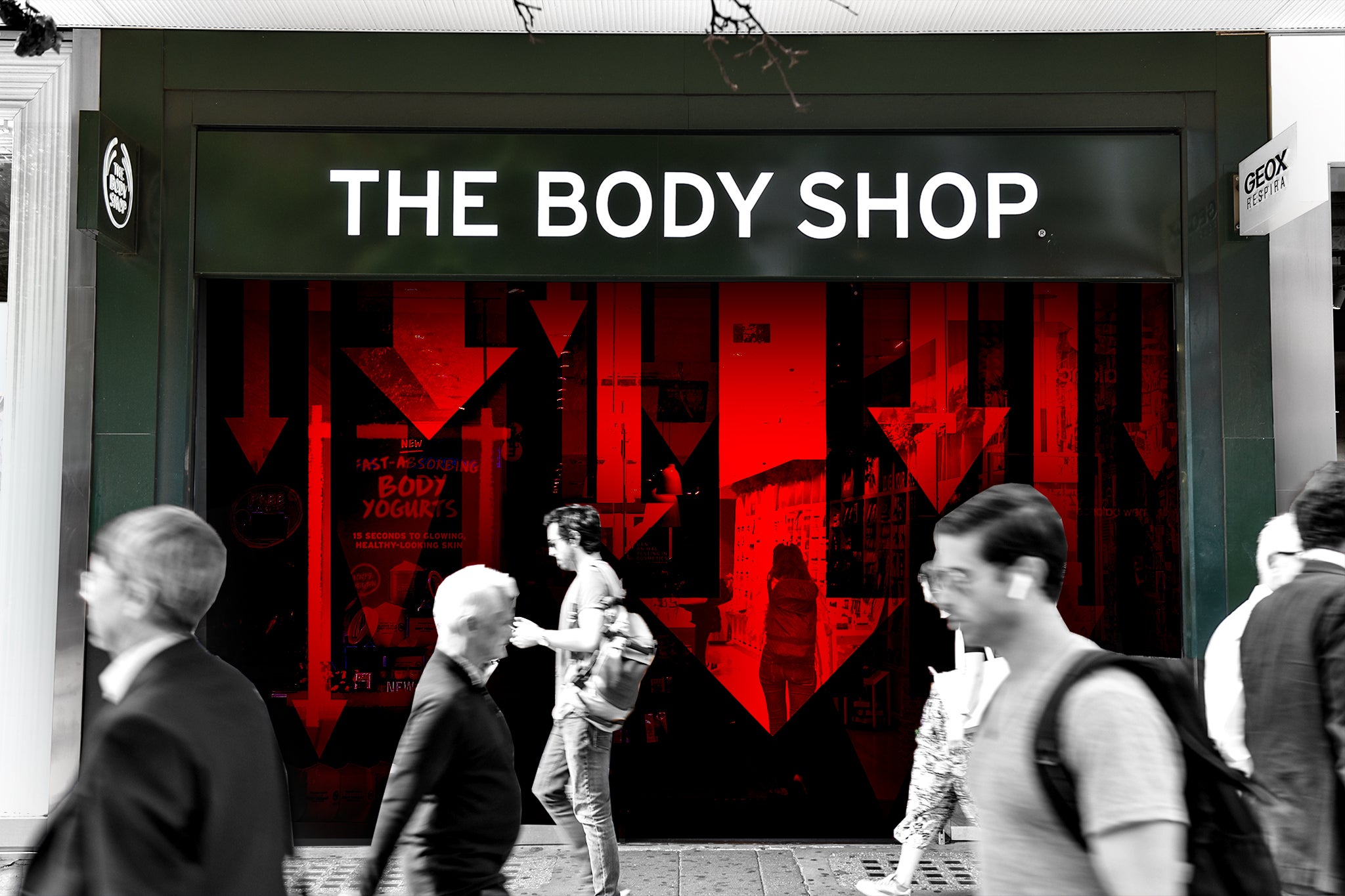The Body Shop has sacked hundreds of workers without giving them notice