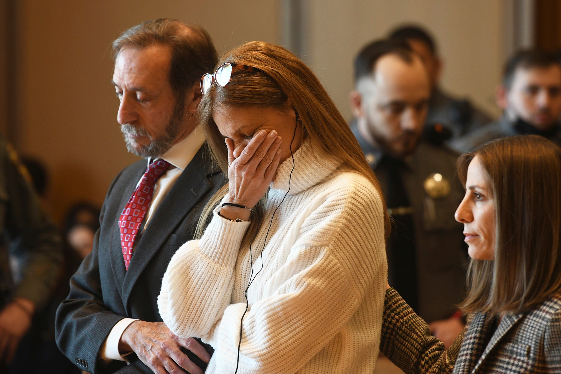 Michelle Troconis broke down in tears when she was convicted of conspiracy to commit murder in the Jennifer Dulos murder case