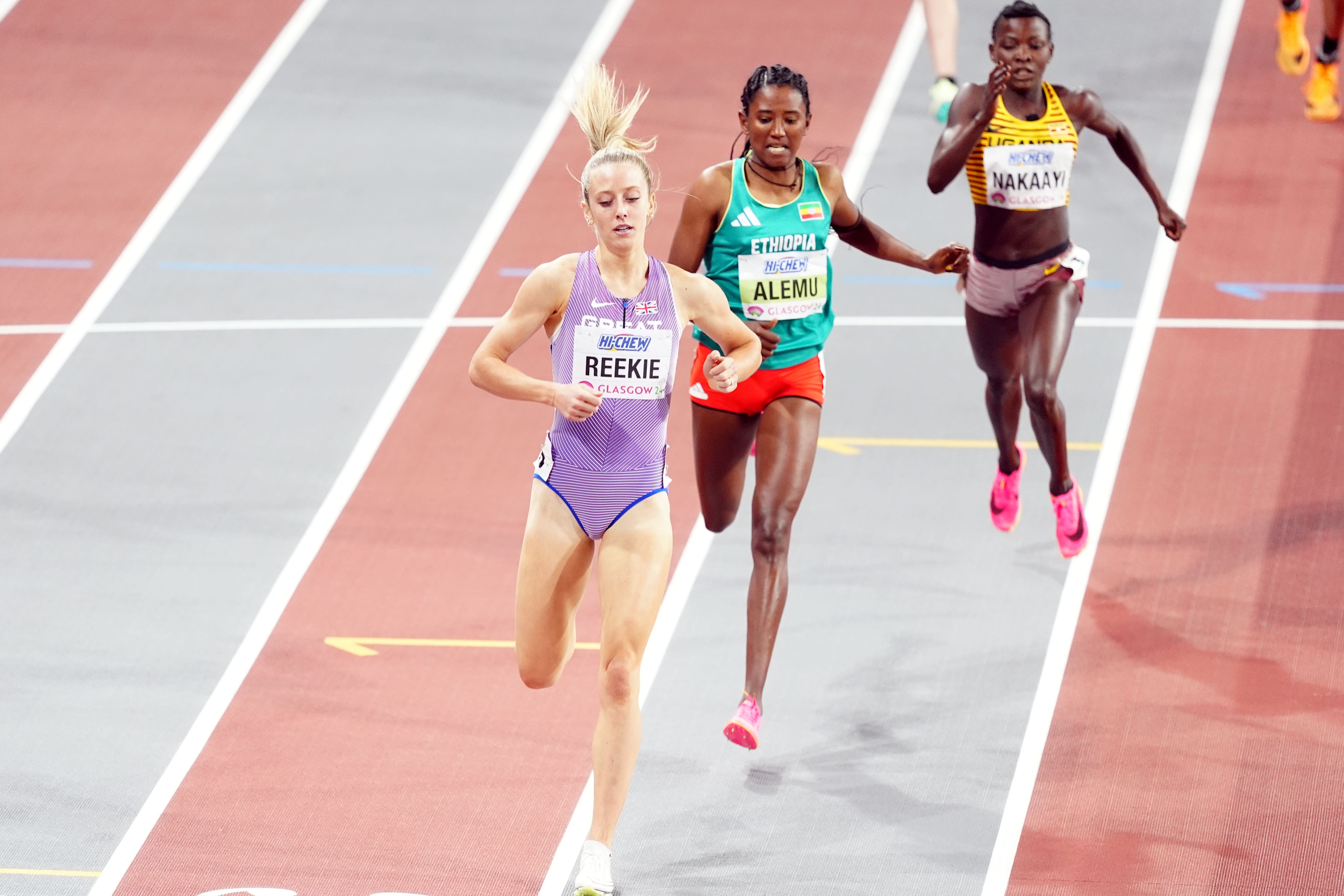 Great 叠谤颈迟补颈苍’蝉 Jemma Reekie progressed to the final of the women’s 800 metres in Glasgow (Jane Barlow/PA)