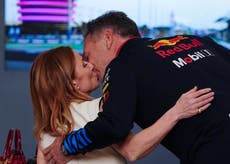 Geri Halliwell appears on F1 grid alongside husband Christian Horner after leaked messages scandal