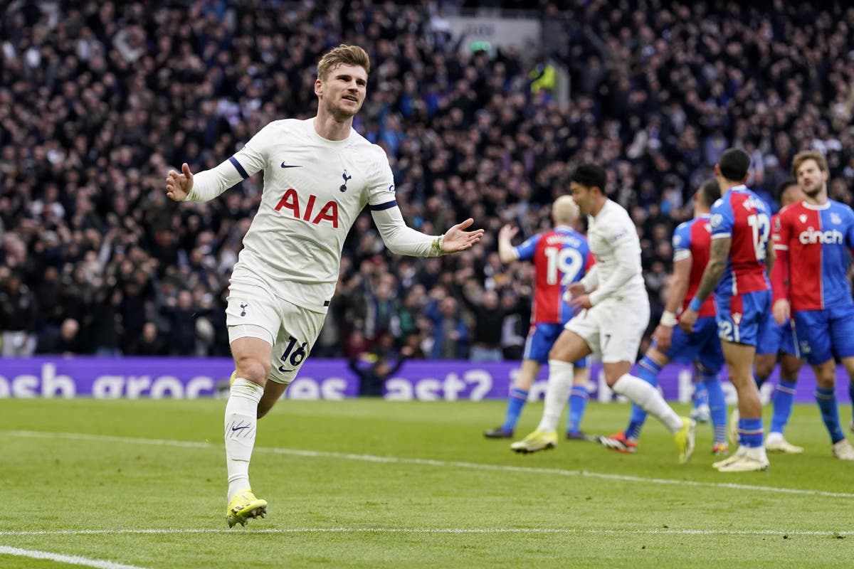 Ange Postecoglou hails Timo Werner display as Spurs beat Crystal Palace - The Independent