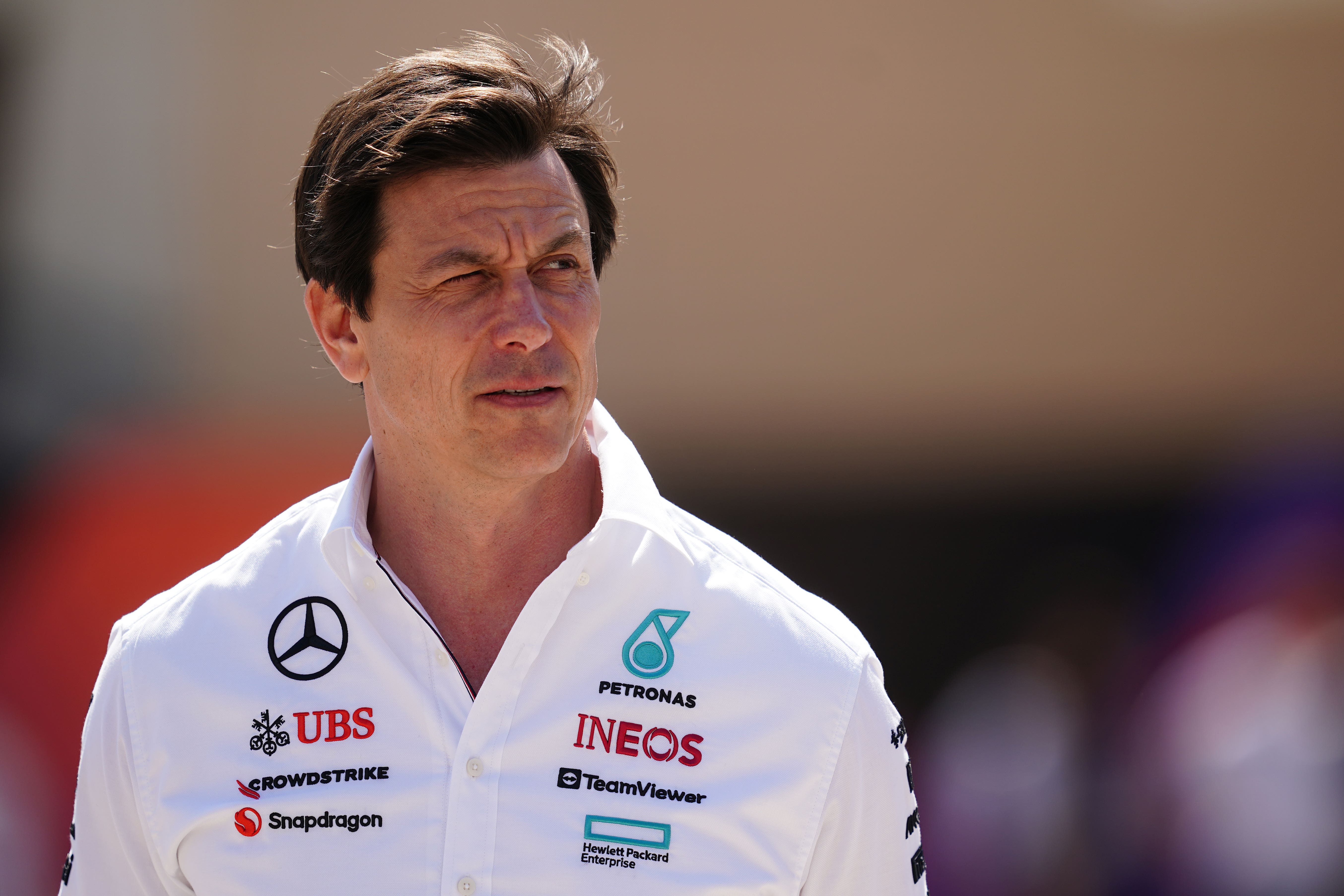 Mercedes team principal Toto Wolff has been following the news of Adrian Newey’s departure (David Davies/PA)