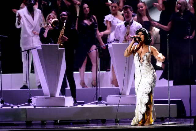 Raye has made Brit awards history (James Manning/PA)