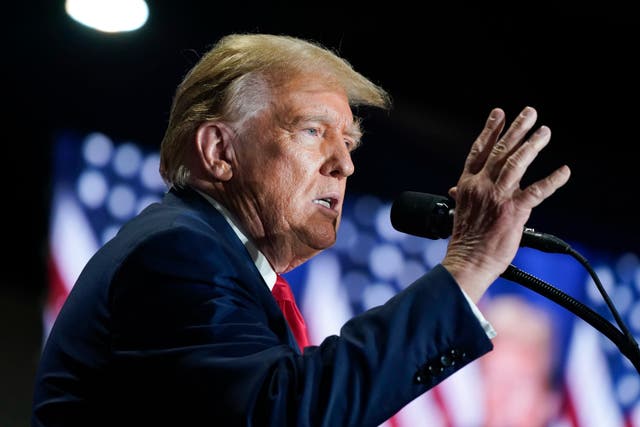 <p>Trump offers to debate Biden ‘ANYTIME, ANYWHERE, ANYPLACE’ ahead of State of the Union</p>